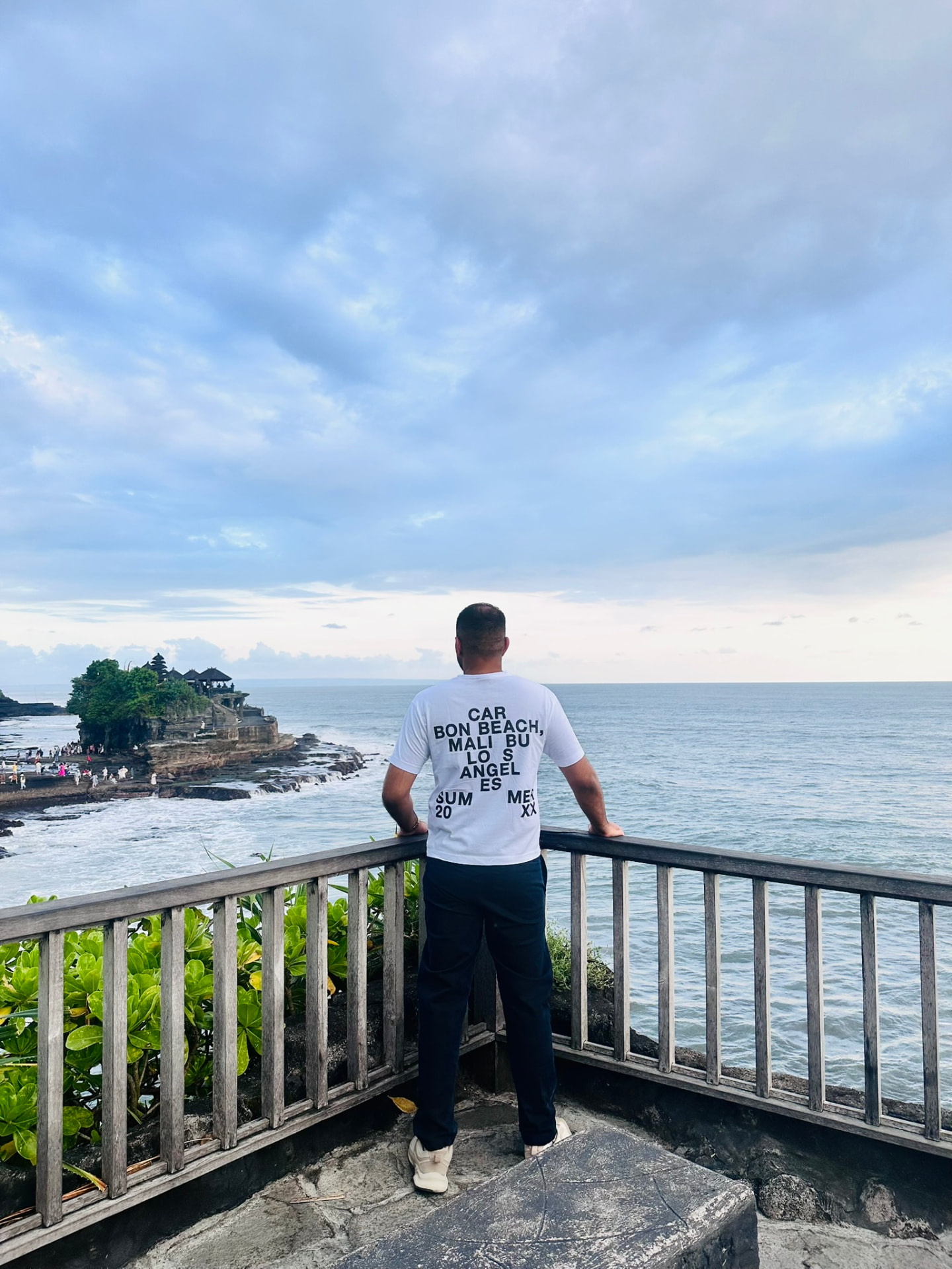 Harsh Gupta overlooking the ocean