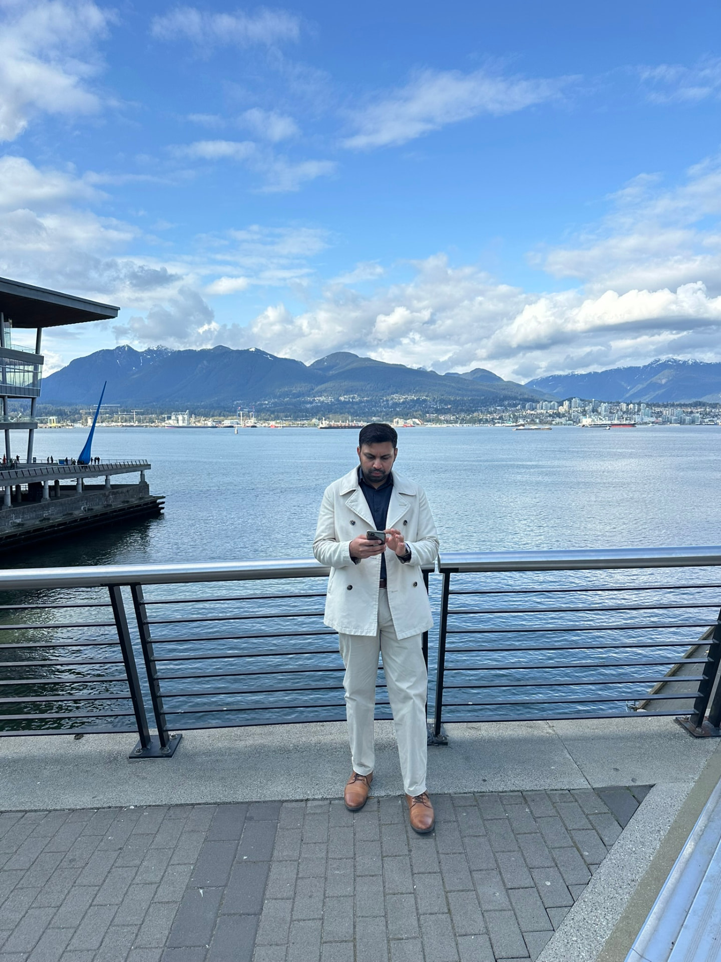 Harsh Gupta by the Vancouver waterfront